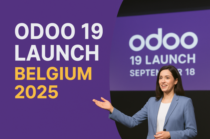 Odoo 19 AI-driven ERP features Belgium launch